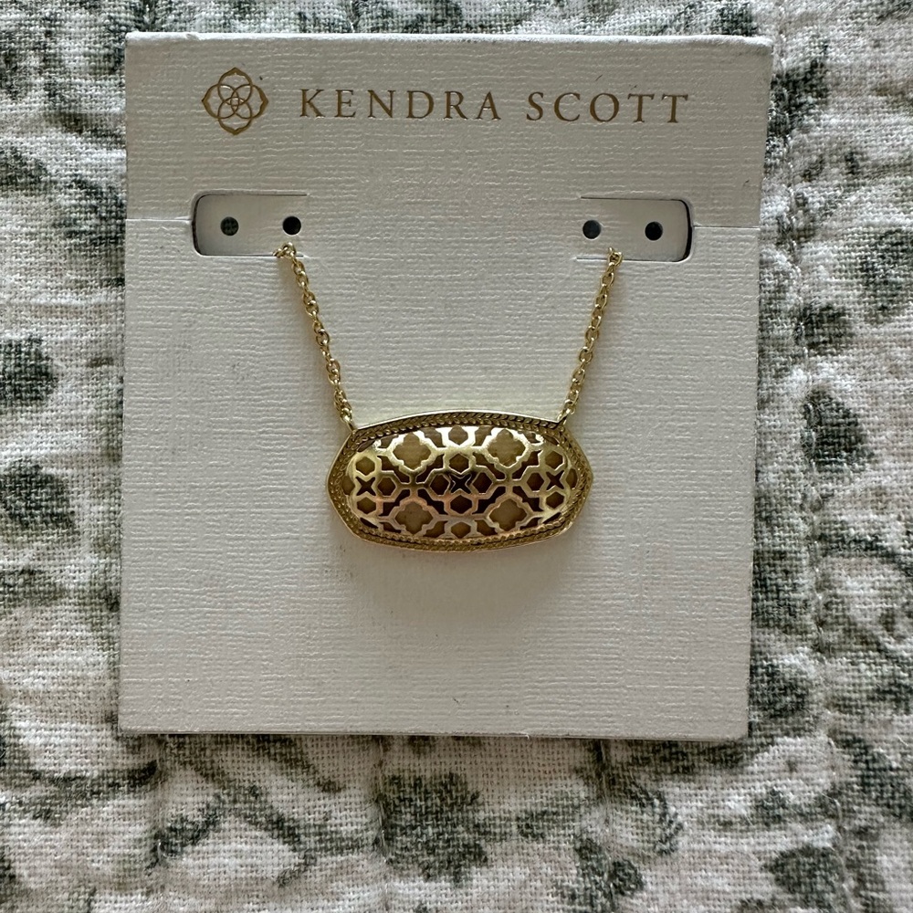 Kendra Scott Gold Filigree Necklace